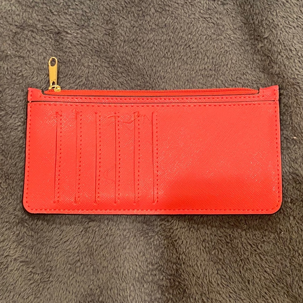 Pink card holder wallet